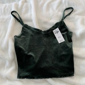Velvet Crop Top